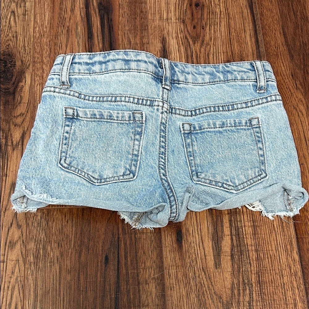 Target art class Light Blue Distressed Kids Shorts - Picture 2 of 4